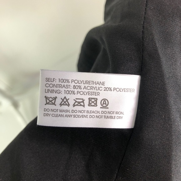 NWOT ELVI Vegan Leather & Faux Fur Vest - Picture 5 of 6